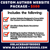 Custom Canva Author Website + Canva Guide & Newsletter Promo