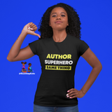 Author Superhero Tee By Black Baby Books
