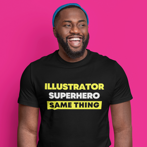Superhero Illustrator Tee